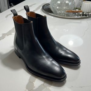 Magnanni black Moto Boot